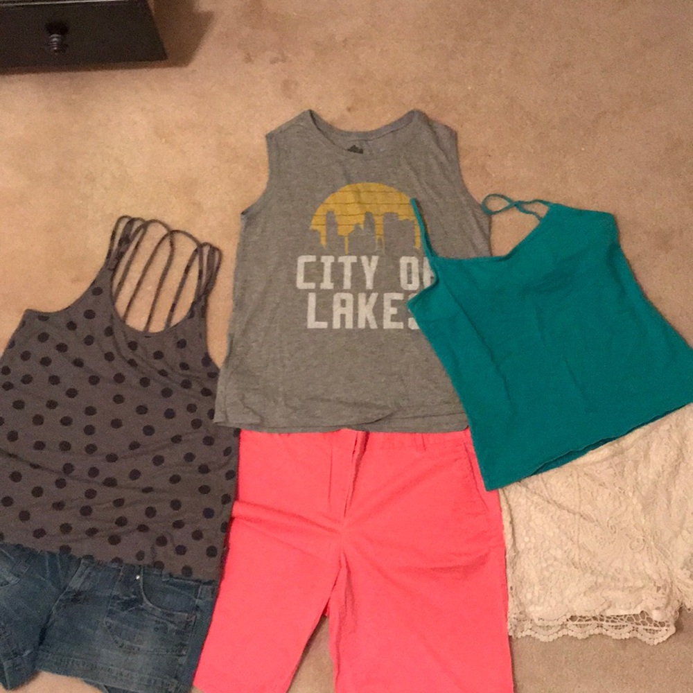 Shorts/Tank Bundle! J Crew, Roxy, Hydraulic etc